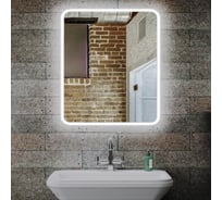 Зеркало Bauedge Bau Stil 70x80, сенсорная LED подсветка, пластиковый защитный корпус BS7080