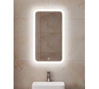 Зеркало Bauedge Bau Stil 40x70, сенсорная LED подсветка, пластиковый защитный корпус BS4070