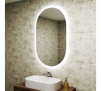 Зеркало Bauedge Bau Nimb 70x120, LED, сенсор на взмах, ореольная подсветка BK70120