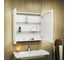 Зеркальный шкаф Bauedge Bau Stil 80x80, LED подсветка, сенсор, плавное закрывание, оборачиваемый BS8080W 7