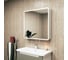 Зеркальный шкаф Bauedge Bau Stil 80x80, LED подсветка, сенсор, плавное закрывание, оборачиваемый BS8080W 1
