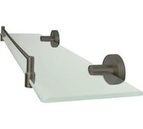 Стеклянная полка с бортиком Raindrops Graphite 21553