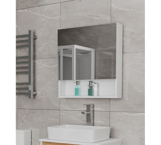 Шкаф-зеркало для ванной Bauedge Bau Dream 60, белый BD0060Z