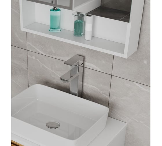 Шкаф-зеркало для ванной Bauedge Bau Dream 60, белый BD0060Z
