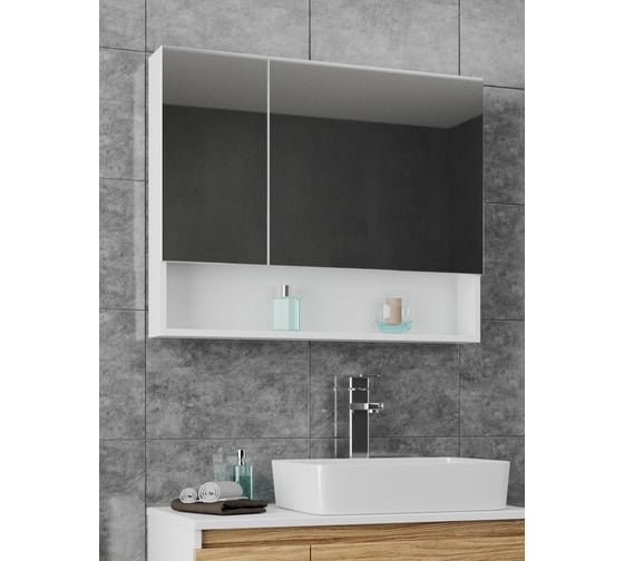 Шкаф-зеркало для ванной Bauedge Bau Dream 80, белый BD0080Z