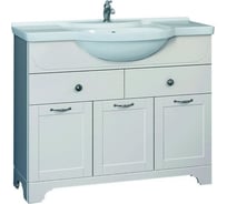 Тумба Dreja eco Antia 95, белый, 2 ящика, 3 двери 99.0440