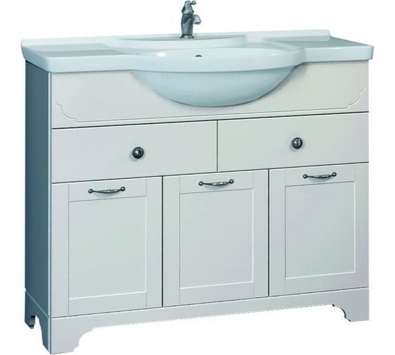 Тумба Dreja eco Antia 95, белый, 2 ящика, 3 двери 99.0440 1