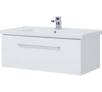 Подвесная тумба Dreja Rus BIG INN 100 под умывальник Гармония 100, белый глянец 77.0205W