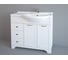 Тумба Dreja eco Antia 90 правая, белый, 3 ящика, 2 двери 99.0438 2