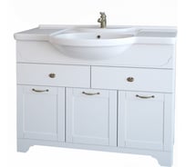 Тумба Dreja eco Antia 105, белый, 2 ящика, 3 двери 99.0433