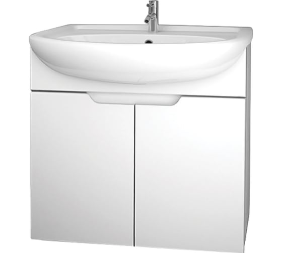 Тумба Dreja eco David 65 D, белый лак, 2 двери 99.0701 1