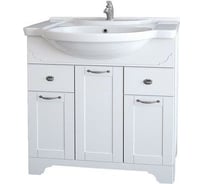 Тумба Dreja eco Antia 85, белый, 2 ящика, 3 двери 99.0437