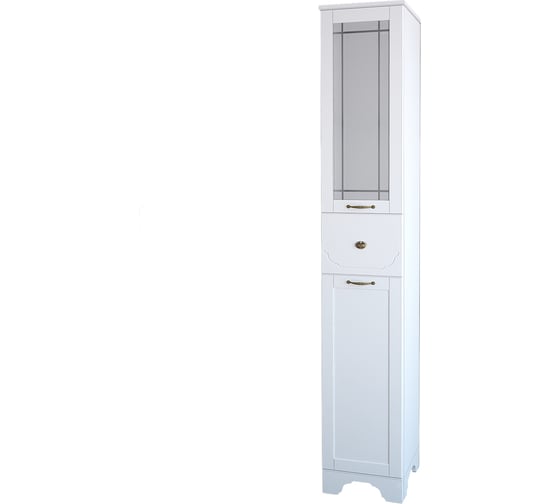 Пенал Dreja eco Antia 30 правый, белый, 1 ящик, 2 дверки 99.0431