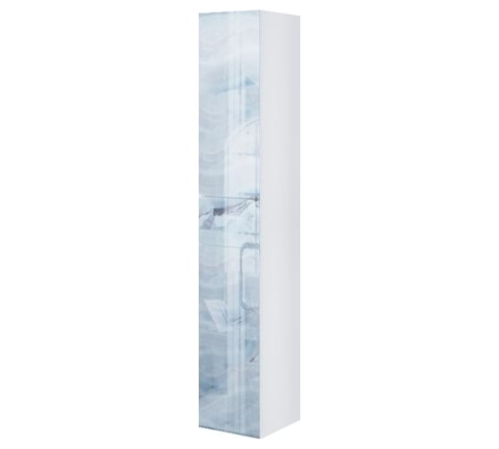 Пенал Marka One Lacio 30П  2 дверцы, 1 внутренний ящик, Blue marble, R У73169