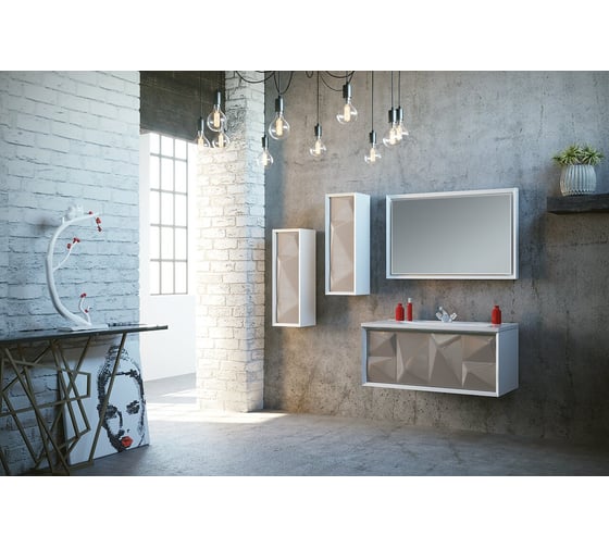 Пенал Marka One Romb 30П, 1 дверь, Cappuccino L У73556