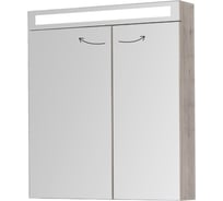 Зеркальный шкаф Dreja Rus MAX 70 с LED-освещением, дуб кантри/ЛДСП 77.9008D