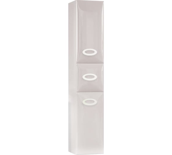 Пенал Marka One Arrondi 30П 2 двери, 1 выдвижной ящик, White, L У73543