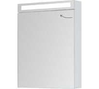Зеркальный шкаф Dreja Rus MAX 60 с LED-освещением, белый глянец 77.9005W