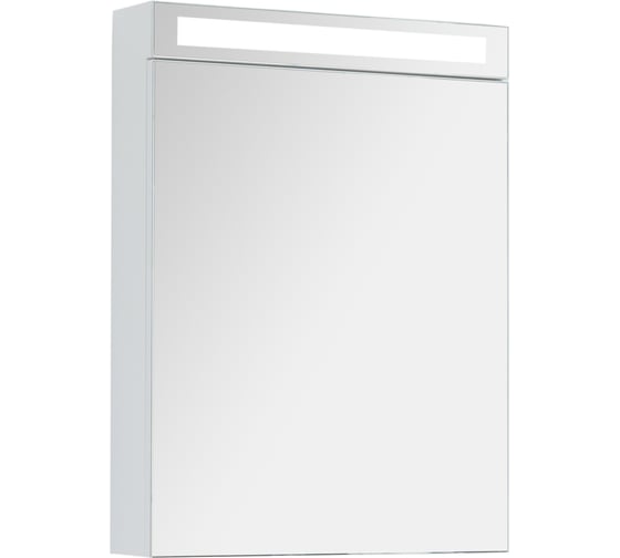 Зеркальный шкаф Dreja Rus MAX 60 с LED-освещением, белый глянец 77.9005W