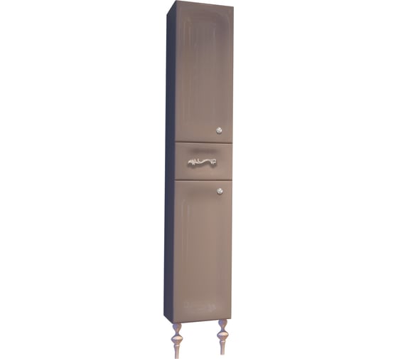 Пенал Marka One Cheri 30Н 2 двери 1 выдвижной ящик Cappuccino R У69414 1