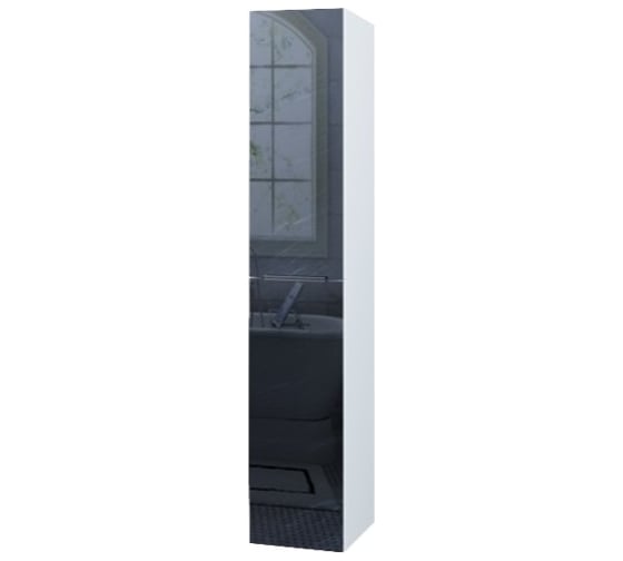 Пенал Marka One Idalgo 30П  2 дверцы, Black stone, R У73147