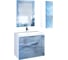 Пенал Marka One Liriya 25П, 1 дверь, Blue marble L У73189 2