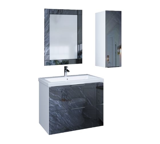 Пенал Marka One Liriya 25П, 1дверь, Black stone R У73137