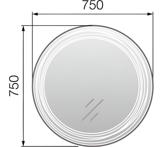 Зеркало Marka One Belle 75 Light У26304