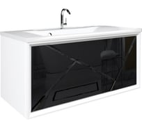 Тумба Marka One Seattle 90П 1 выдвижной ящик, Mosaic Classic Black У72804