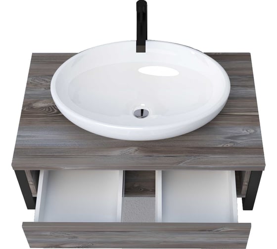 Тумба 1Marka GRUNGE LOFT 80П 1 выдвижной ящик Дуб Намибия У85845