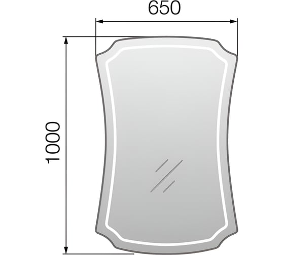 Зеркало Marka One Neoclassic 2, 65 У52206