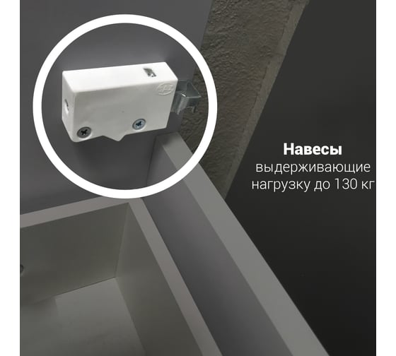 Тумба под раковину в ванную 1Marka Этюд 90 см подвесная Белый глянец У57584