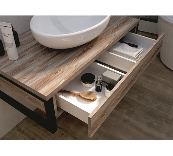 Тумба 1Marka GRUNGE LOFT 90П 1 выдвижной ящик Дуб Намибия У85846