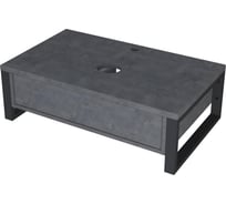 Тумба под раковину в ванную 1Marka GRUNGE LOFT 100 см подвесная Бетон темно-серый У85850