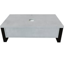 Тумба 1Marka GRUNGE LOFT 100П 1 выдвигающийся ящик Бетон светлый У85853