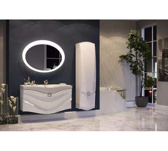 Зеркало с подогревом  Aima Eclipse 75x100 Light У51941