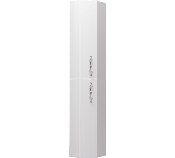 Пенал Aima Amethyst 30П 2 двери White L выпуклый У52810 1