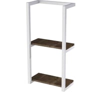 Полка настенная Граф Держалкин dante белая c полочками дуб Dante-б-pol-дуб