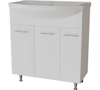 Тумба д/ванной MIXLINE "вега-75" под умывальник best-75 (пвх) 553564