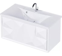 Тумба Marka One Romb 90П 1 выдвижной ящик White У67847