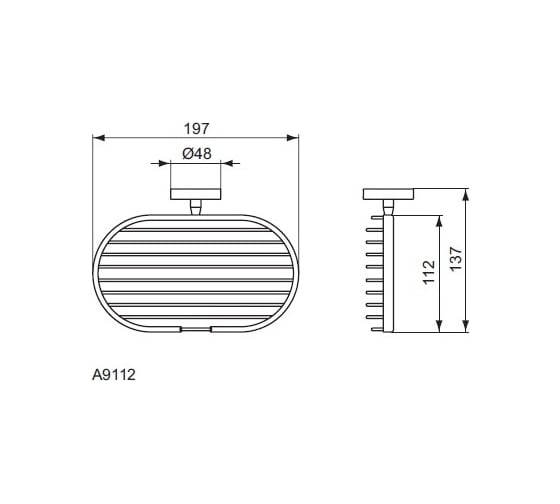 Полка Ideal Standard IOM хром A9112AA