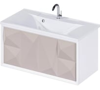 Тумба Marka One Romb 90П 1 выдвижной ящик Cappuccino У67845
