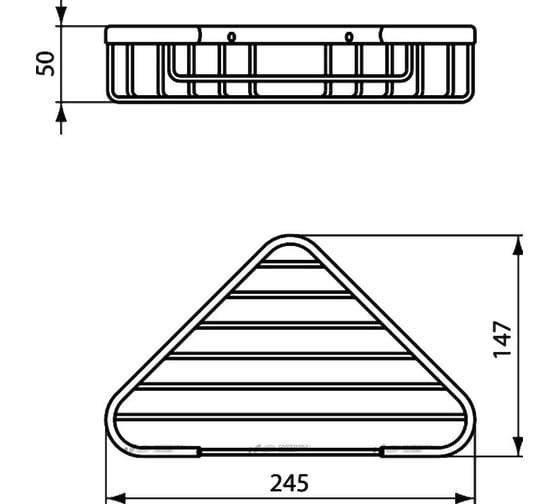 Угловая полка Ideal Standard IOM хром A9105AA