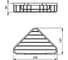 Угловая полка Ideal Standard IOM хром A9105AA 2