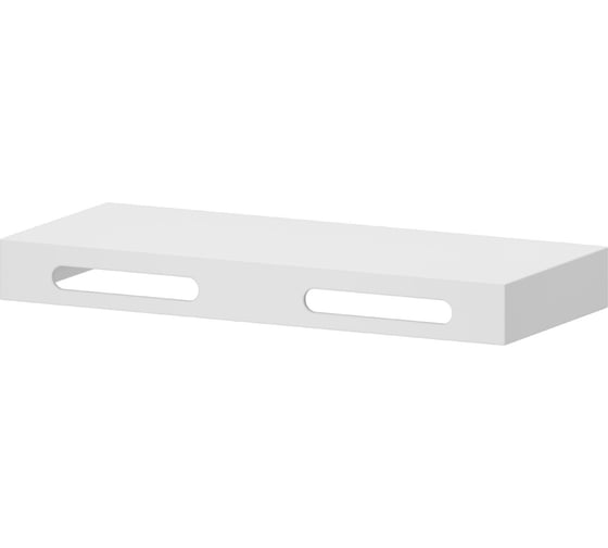 Столешница Misty Solid Surface 120 см, белый, с 2 вырезами 4623723857544