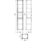Пенал напольный IDDIS 36 см, светло-серый, Оксфорд (Oxford) OXF36L0i97 8