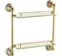 Полка стеклянная Potato угловая 2-х этажная P7120-2