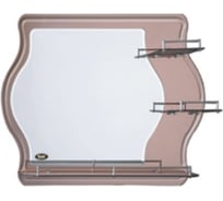 Комбинированное зеркало Potato с тремя полочками, бронза 60x80 P746-1