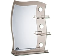 Комбинированное зеркало Potato с тремя полочками,бронза 50x70 P733-1