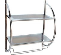 Настенная полка Zenfort 2-х ярусная, хром yt-818 180061